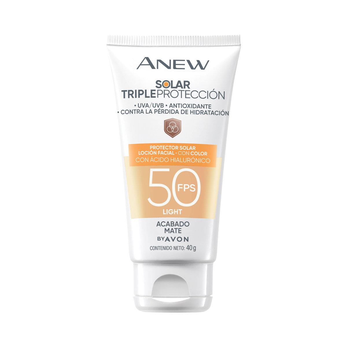 Protector Solar Loción Facial con Color Light Anew