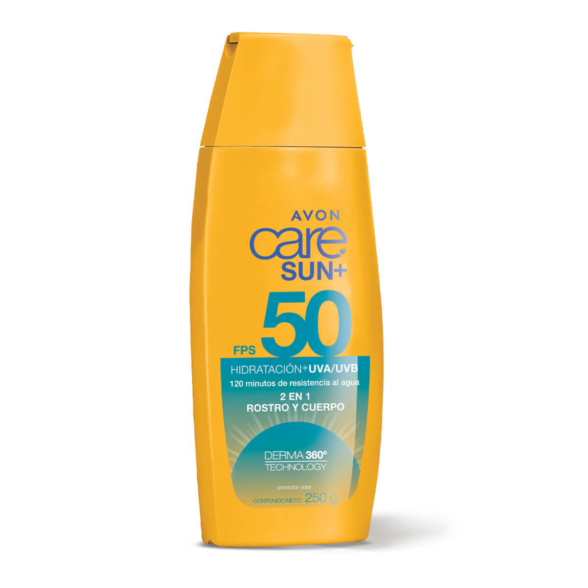 Protector Solar 2 en 1 Rostro y Cuerpo FPS 50 Avon Care Sun+