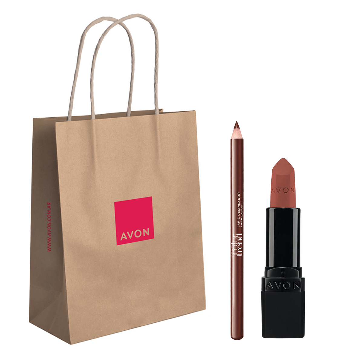 Set x2 Lápiz Labial Ultra Matte Marvellous Mocha + Delineador de Labios en Lápiz | Color Trend Chocolate