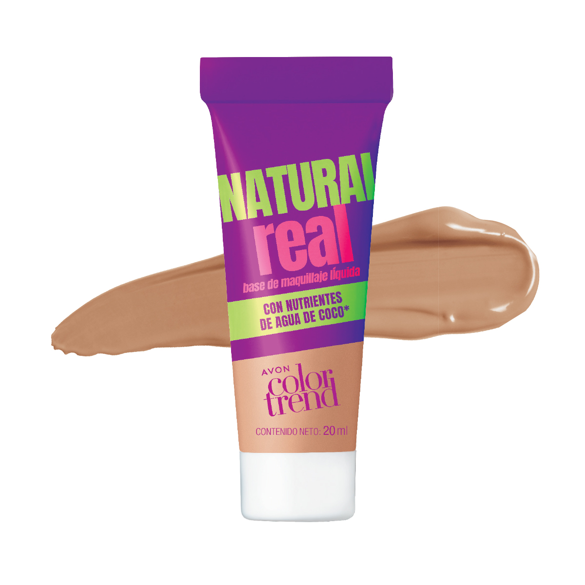 Base de Maquillaje L&iacute;quida Real con Nutrientes de Agua de Coco Color Trend - Tono 310N Beige