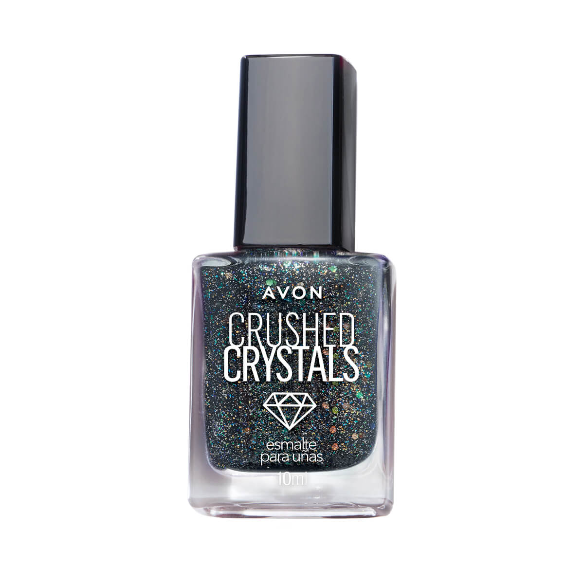 Esmalte para U&ntilde;as Crushed Crystals Avon Black Agate 9ml