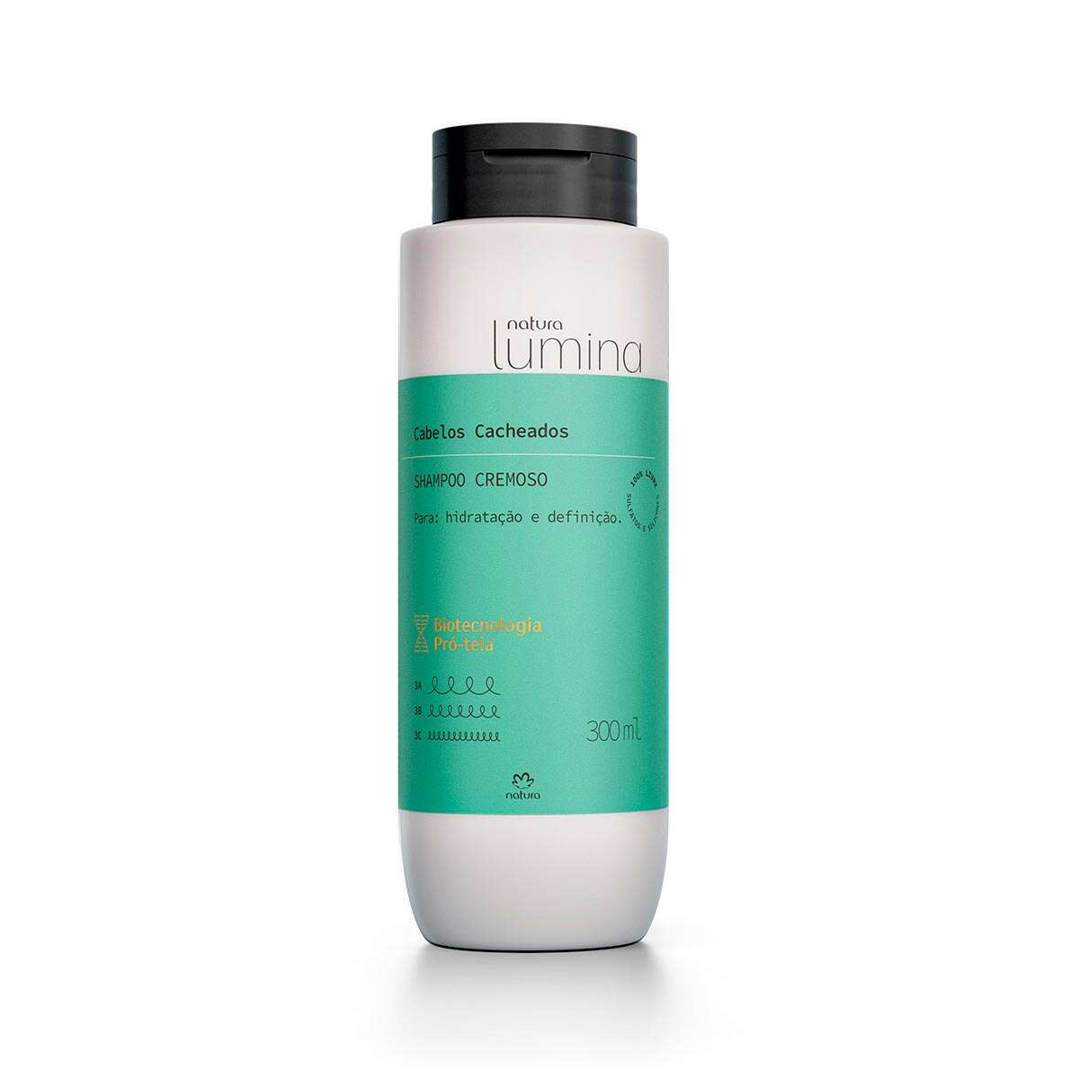 Shampoo Cremoso para Cabelos Cacheados Lumina - 300 ml