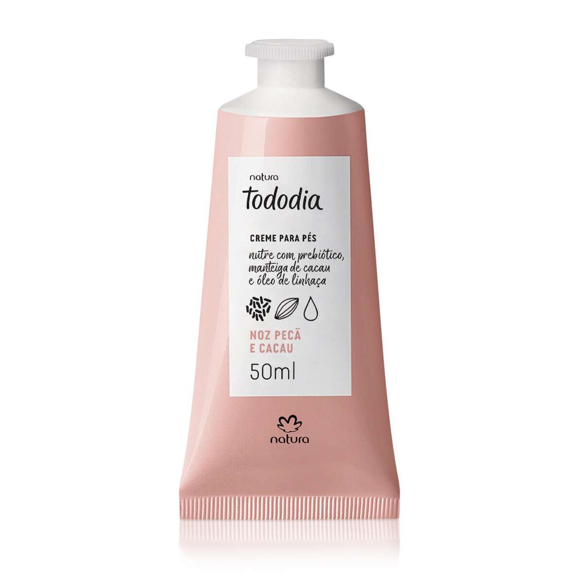 Creme Desodorante Nutritivo para os Pes Noz Peca e Cacau Tododia - 50ml