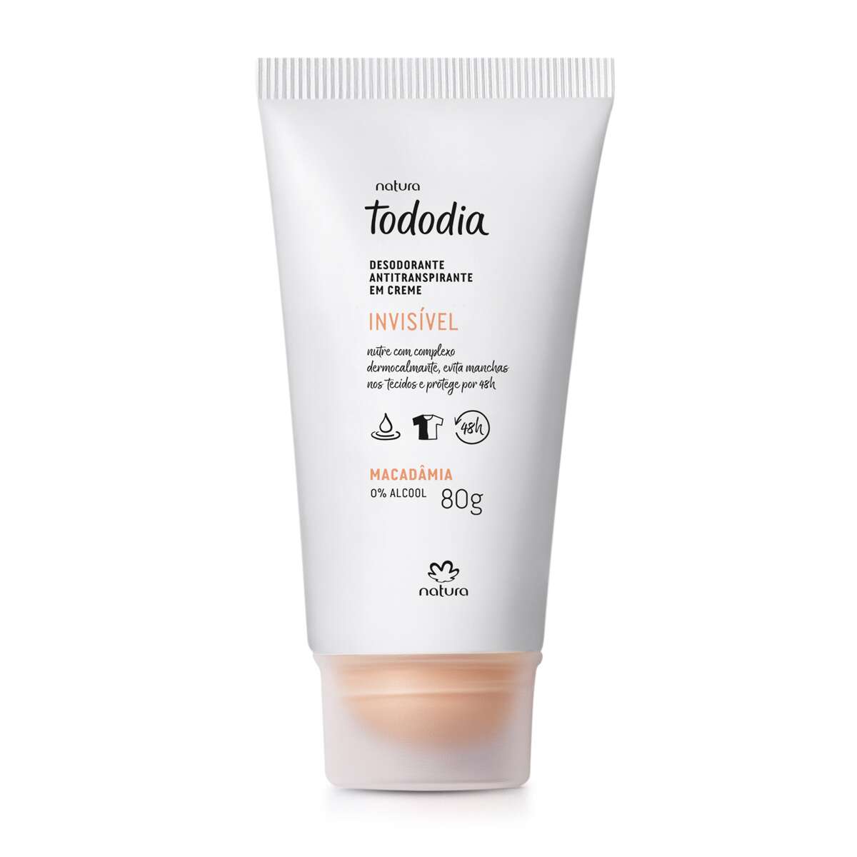 Desodorante Antitranspirante em Creme Tododia Macadamia - 80g