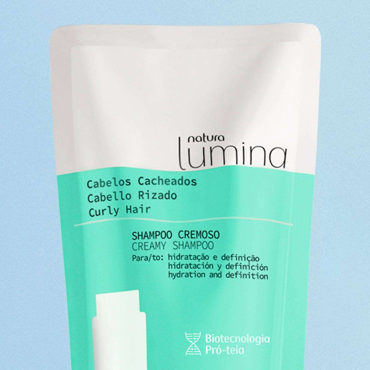 Refil Shampoo Cremoso para Cabelos Cacheados Lumina - 300 ml