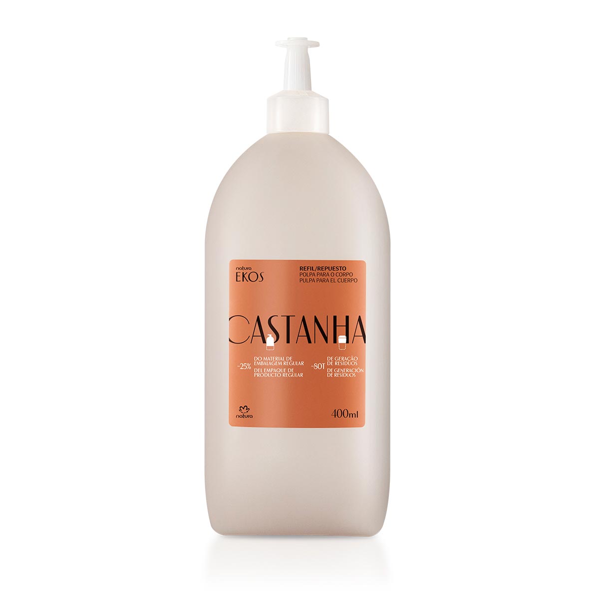 Repuesto Pulpa Hidrantante Corporal Castaña Ekos 400ml