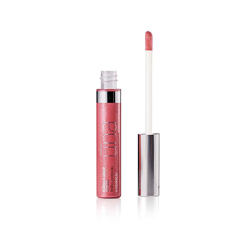 Gloss labial FPS 15 UNA rosé radiance - 8 ml